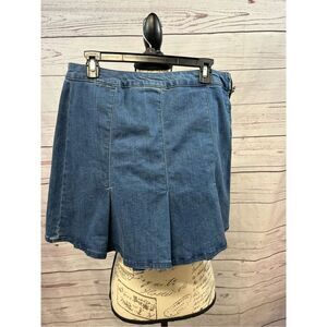 A361-So juniors size 17/33w‎ tennis jean skirt nwt
